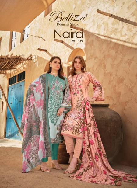 Naira Vol 39 By Belliza Printed Cotton Dress Material Wholesale Clothing Suppliers In Mumbai
 Catalog